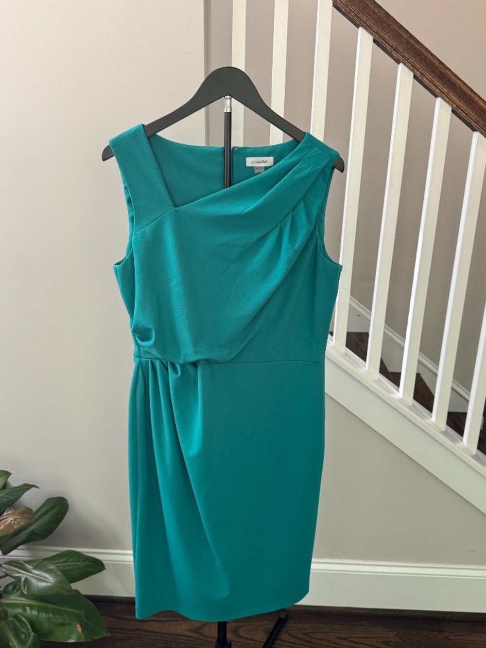 Calvin Klein Teal Green Knee Length Dress US Size 14